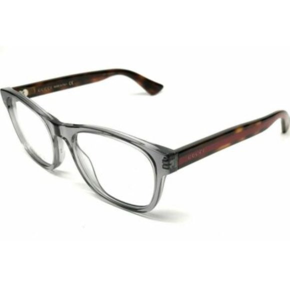 Gucci Men's Black Green Rectangle Eyeglasses! - Picture 4 of 4